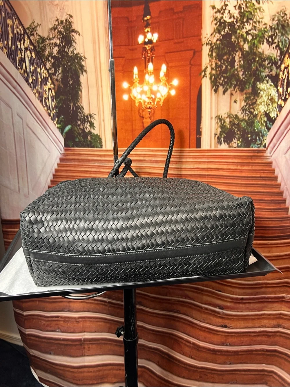 Madewell Cow Leather Handwoven Tote with seamless construction, black 🖤 - Picture 11 of 17